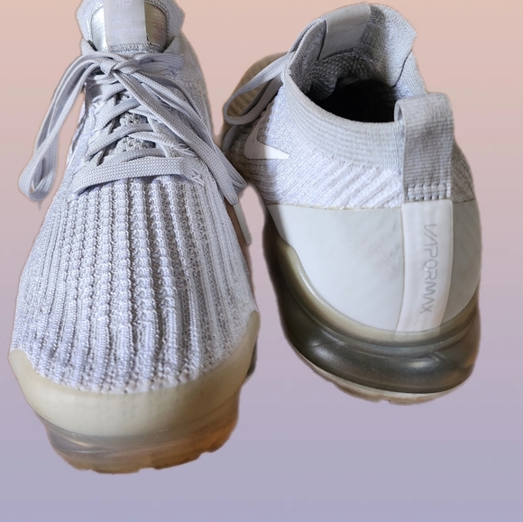 NIKE AIR MOWABB VAPORMAX PLATINUM FLYKNIT 942842-203 SNEAKERS SIZE 8 - Picture 7 of 10